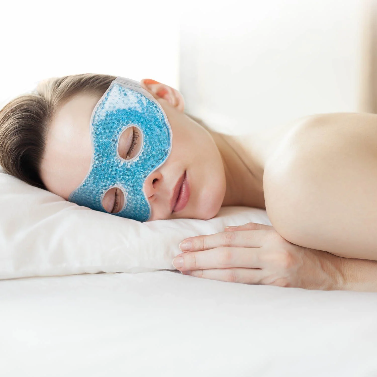 Gel-Gesichtsmaske für Kälte- & Wärmetherapie – Kühlende Wellnessmaske